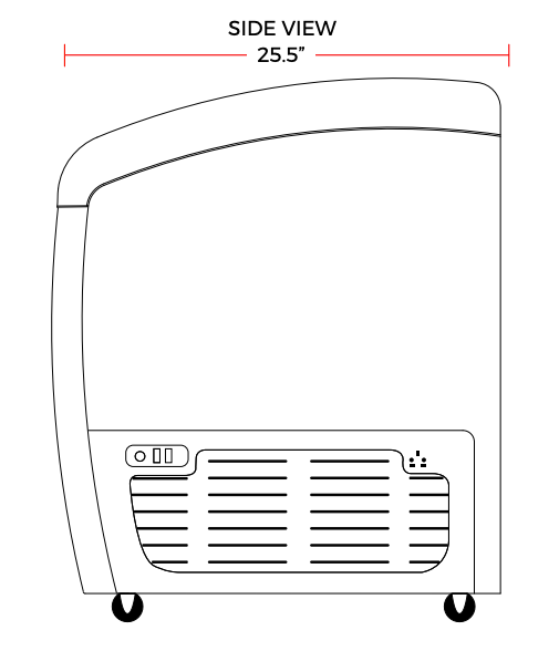 Coldline CA265 41" Curved Sliding Glass Top Lid Display Freezer, 7 Cu. Ft