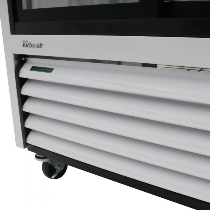 Turbo Air TGM-35R-N 2 Door Sliding Glass Merchandiser Refrigerator, White with Black Framed Door, 29.2 Cu. Ft.
