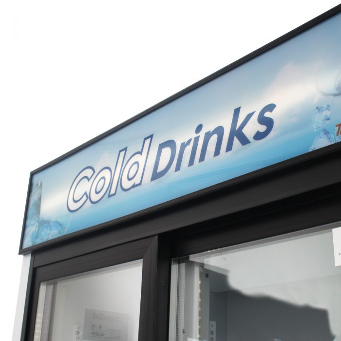 Turbo Air TGM-35R-N 2 Door Sliding Glass Merchandiser Refrigerator, White with Black Framed Door, 29.2 Cu. Ft.