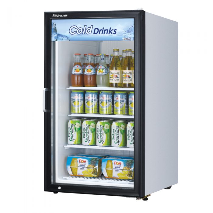 Turbo Air TGM-5R-N6 Countertop Merchandiser Refrigerator, White with Black Framed Front, 4.16 Cu. Ft.