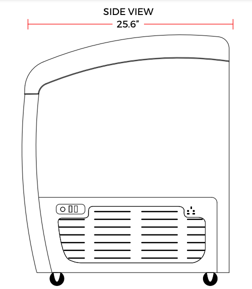 Coldline CA365 50" Curved Sliding Glass Top Lid Display Freezer, 10 Cu. Ft
