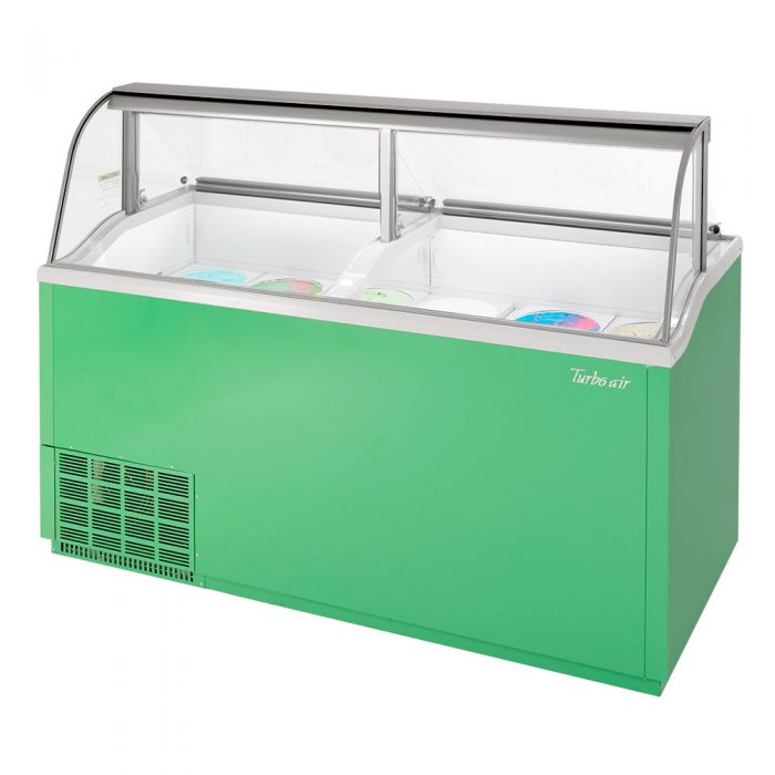 Turbo Air TIDC-70G-N 68" Ice Cream Dipping Cabinet, Green or White