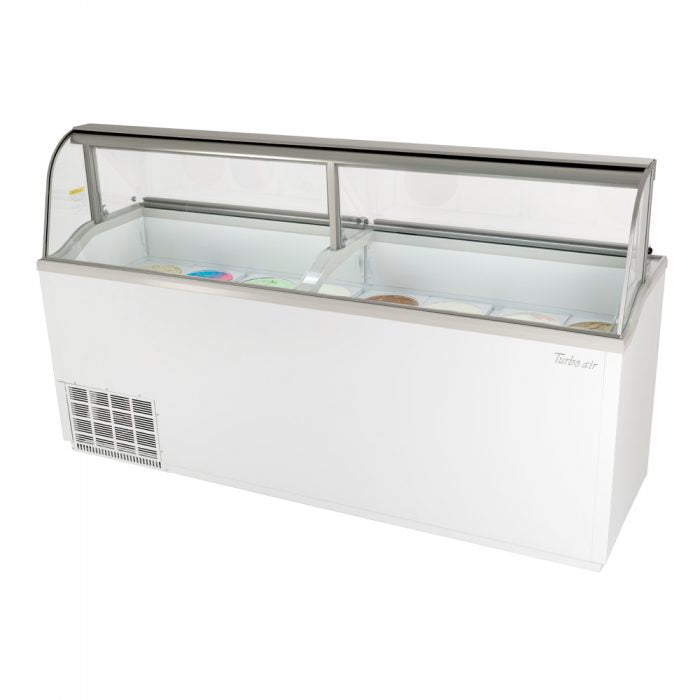 Turbo Air TIDC-91G-N 89" Ice Cream Dipping Cabinet, Green or White