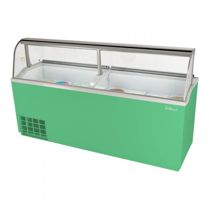 Turbo Air TIDC-91G-N 89" Ice Cream Dipping Cabinet, Green or White