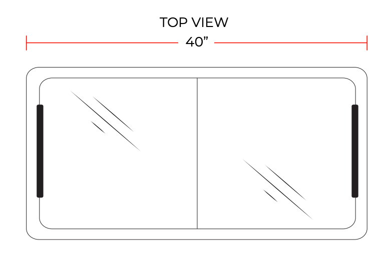Coldline RI260 40" Flat Sliding Glass Top Lid Chest Freezer, 9.5 Cu. Ft.