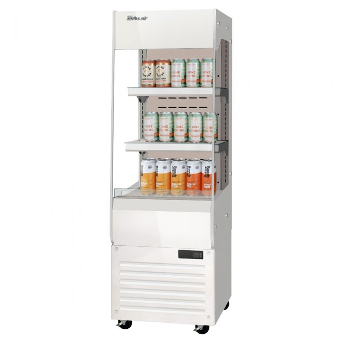 Turbo Air TOM20-60N-W(B) 20" Open Display Merchandiser, Vertical, Slim, White or Black, 3.2 Cu. Ft.