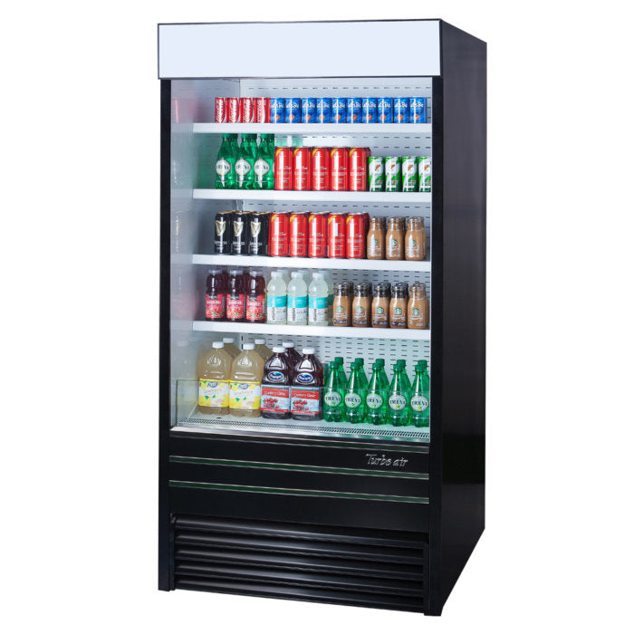 Turbo Air TOM-36EB-N 36" Vertical Air Curtain Open Display Merchandiser, 17.7 Cu. Ft.