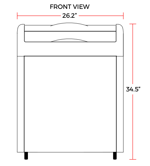 Coldline XS160 26" Curved Glass Top Display Ice Cream Freezer, 6.0 Cu. Ft.