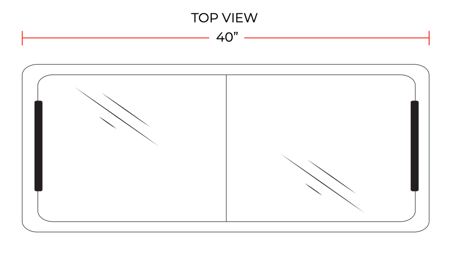 Coldline RI360 50" Flat Sliding Glass Top Lid Chest Freezer, 13 Cu. Ft.