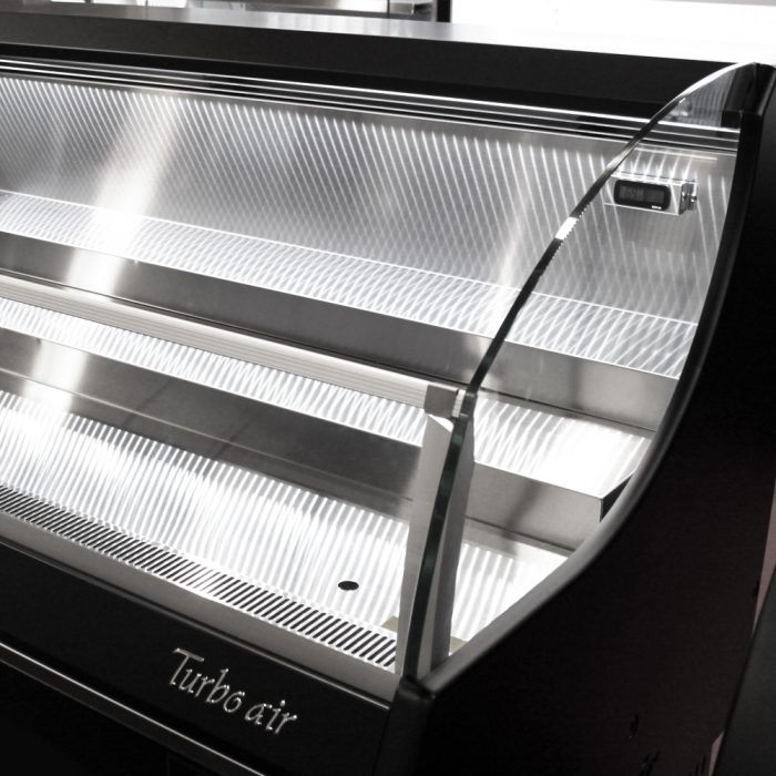 Turbo Air TOM-40SW(B)-N 39" Slim Line, Horizontal Open Display Merchandiser, White or Black, 6.7 Cu. Ft.