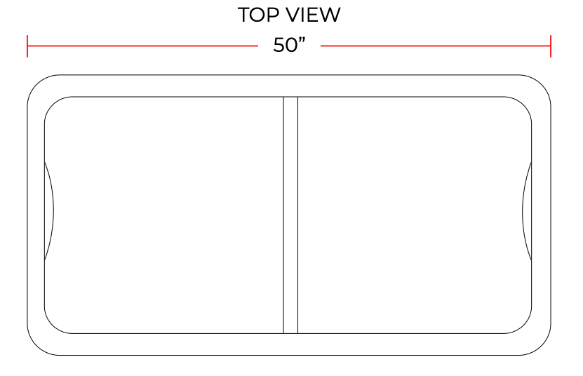 Coldline XS360 50" Curved Glass Top Display Ice Cream Freezer, 13 Cu. Ft.