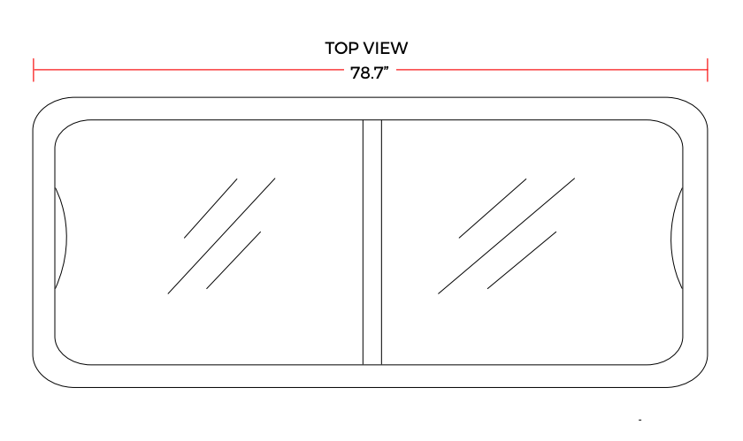 Coldline XS700YX 79" Curved Glass Top Display Ice Cream Freezer with LED 6 Baskets