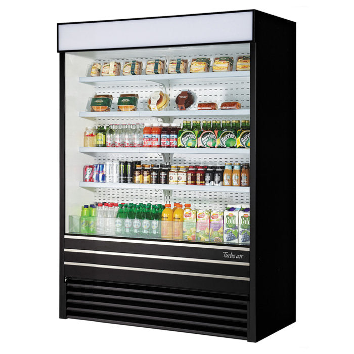Turbo Air TOM-60EB-N 60"Vertical Air Curtain Open Display Merchandiser, 30.6 Cu. Ft.