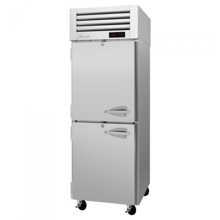 Turbo Air PRO-26-2H2-SG-PT 2 Half Solid Front Door and 2 Half Glass Back Door Pass-Thru  Heated Cabinet (208V)