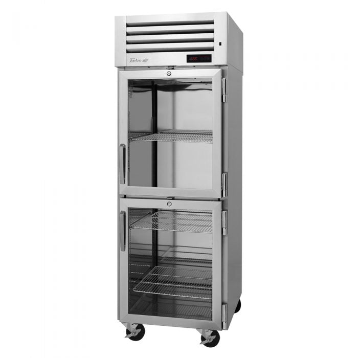 Turbo Air PRO-26-2H-G 2 Glass Half-Door Heated Cabinet (115V)