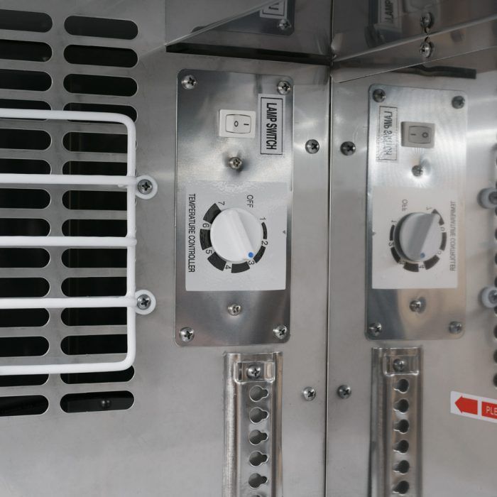 Turbo Air TBB-24-60SB-N6 24.5" Deep Narrow Back Bar Cooler, 2 Solid Door 61" Black Vinyl Exterior Back Bar Cooler, 16.4 Cu. Ft.