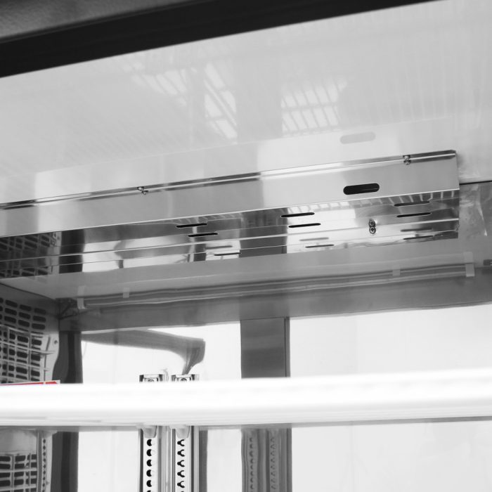 Turbo Air TBB-24-60SB-N6 24.5" Deep Narrow Back Bar Cooler, 2 Solid Door 61" Black Vinyl Exterior Back Bar Cooler, 16.4 Cu. Ft.