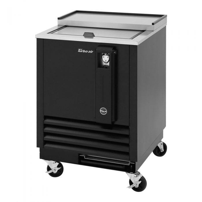 Turbo Air TBC-24SB-N6 1 Lid Black Vinyl Exterior Bottle Cooler