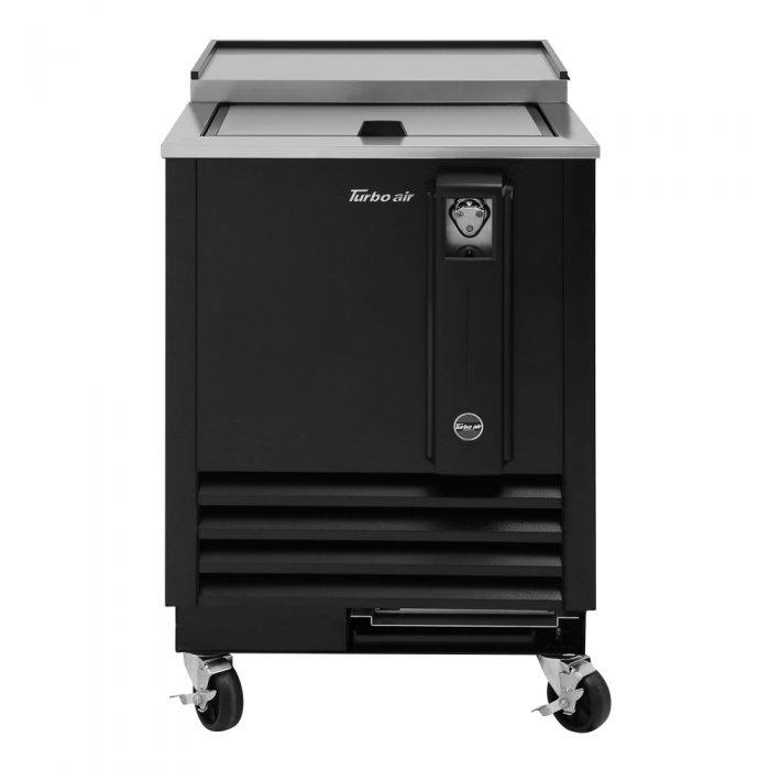 Turbo Air TBC-24SB-N6 1 Lid Black Vinyl Exterior Bottle Cooler