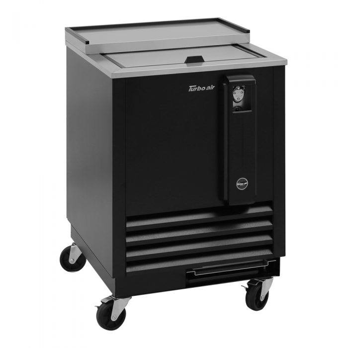 Turbo Air TBC-24SB-N6 1 Lid Black Vinyl Exterior Bottle Cooler