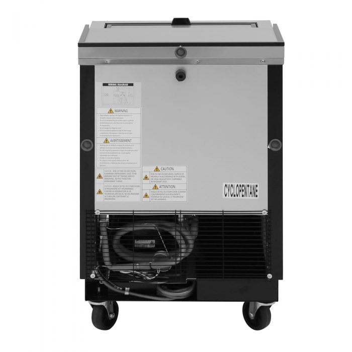 Turbo Air TBC-24SB-N6 1 Lid Black Vinyl Exterior Bottle Cooler