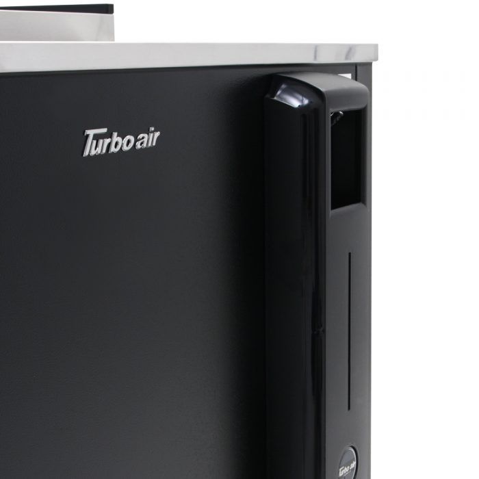 Turbo Air TBC-24SB-N6 1 Lid Black Vinyl Exterior Bottle Cooler