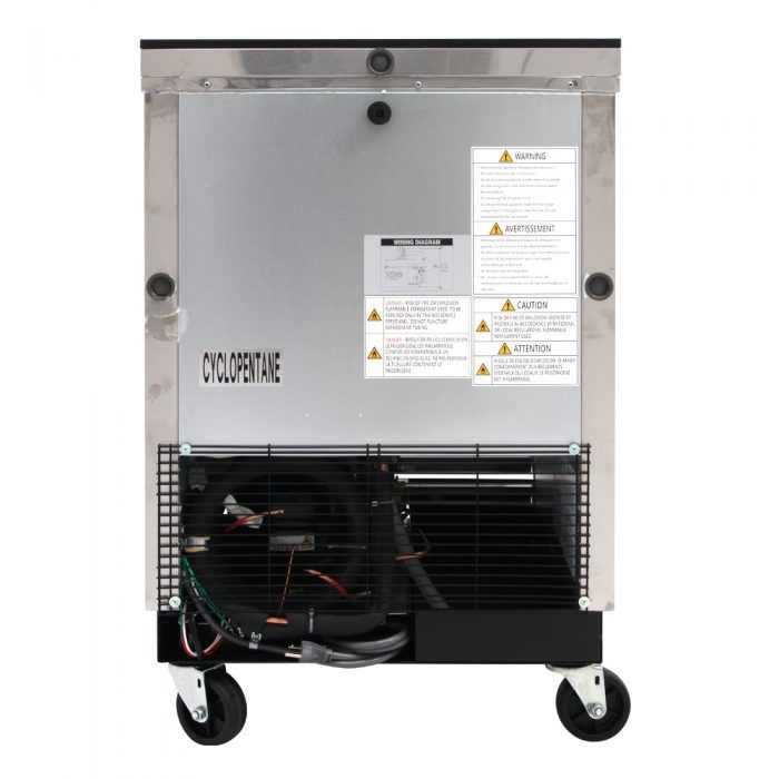 Turbo Air TBC-24SD-GF-N6 1 Lid Stainless Steel Exterior Glass Chiller & Froster