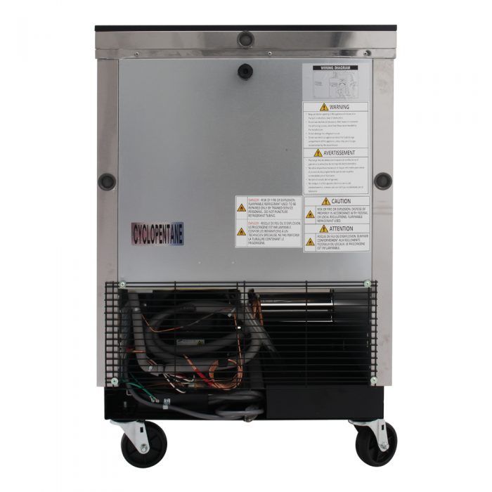 Turbo Air TBC-24SD-N6 1 Lid Stainless Steel Exterior Bottle Cooler