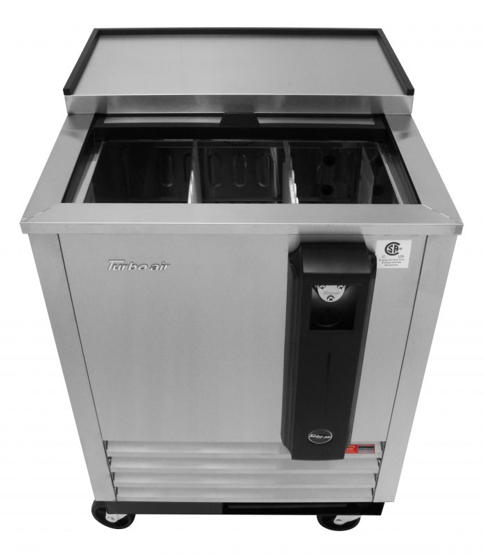 Turbo Air TBC-24SD-N6 1 Lid Stainless Steel Exterior Bottle Cooler