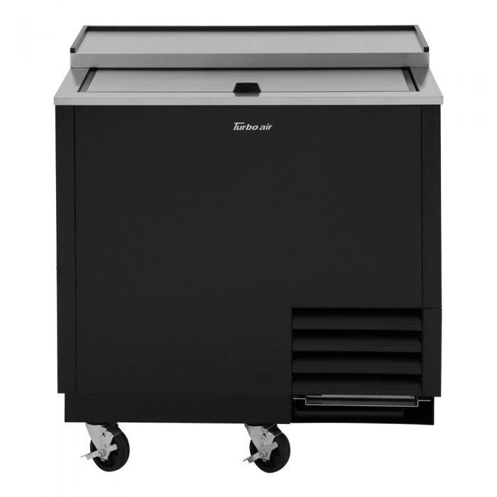 Turbo Air TBC-36SB-GF-N 1 Lid Black Vinyl Exterior Glass Chiller & Froster
