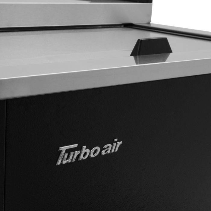 Turbo Air TBC-36SB-GF-N 1 Lid Black Vinyl Exterior Glass Chiller & Froster