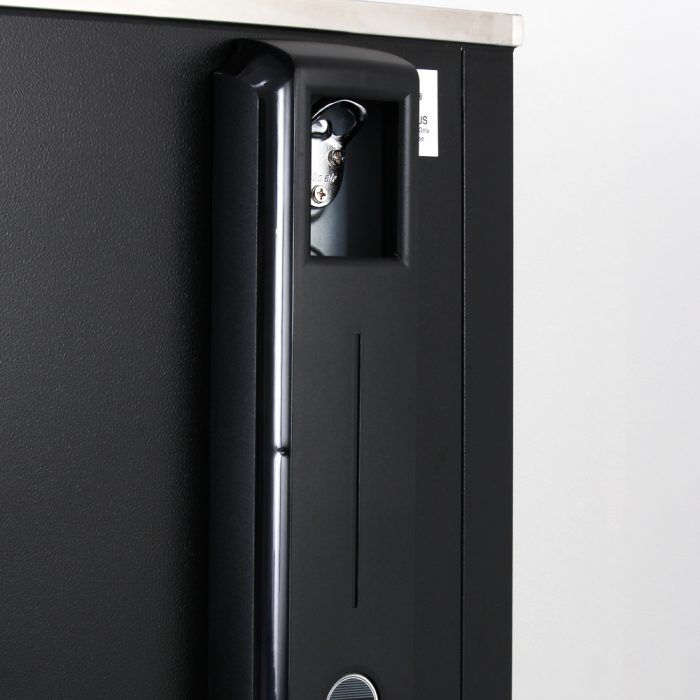 Turbo Air TBC-36SB-N6 1 Lid Black Vinyl Exterior Bottle Cooler