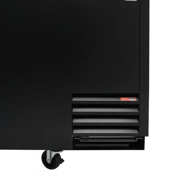 Turbo Air TBC-50SB-GF-N 2 Lids Black Vinyl Exterior Glass Chiller & Froster