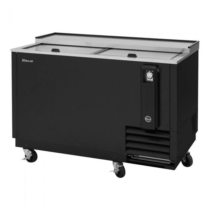 Turbo Air TBC-50SB-N6 2 Lids Black Vinyl Exterior Bottle Cooler