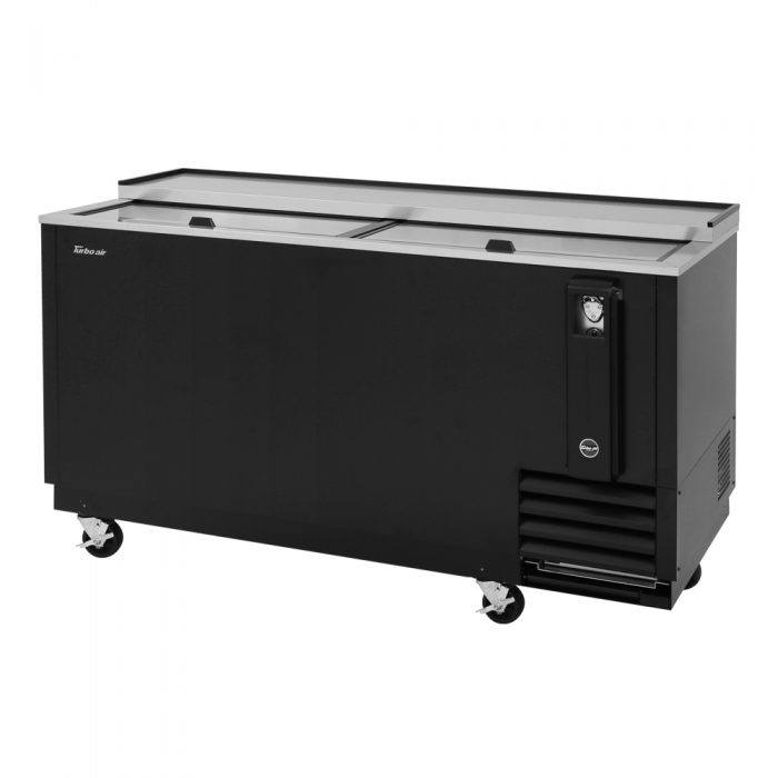 Turbo Air TBC-65SB-N6 2 Lids Black Vinyl Exterior Bottle Cooler