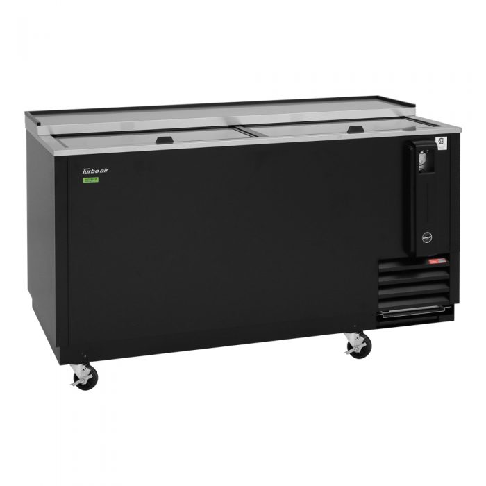 Turbo Air TBC-65SB-N6 2 Lids Black Vinyl Exterior Bottle Cooler