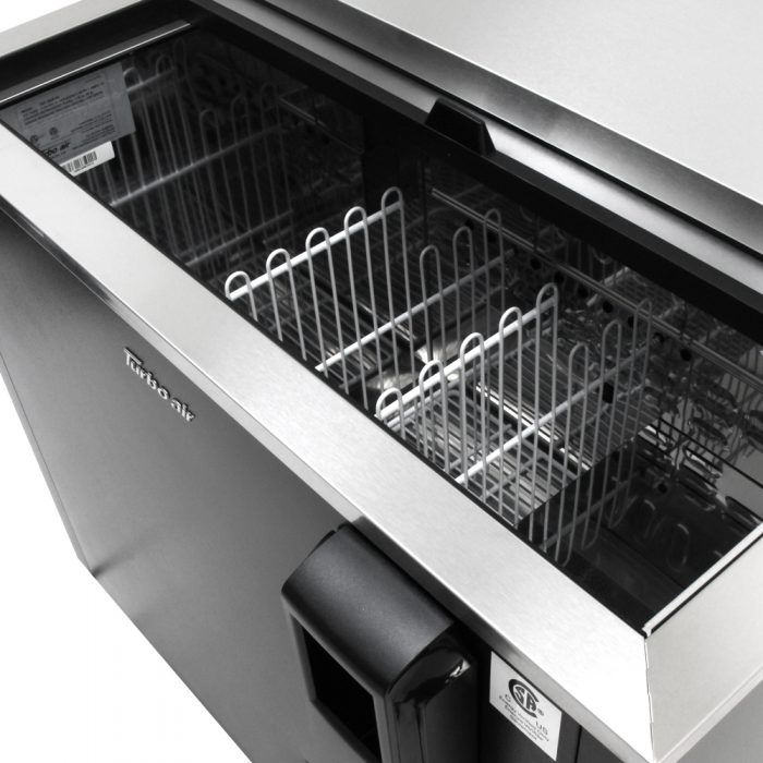 Turbo Air TBC-65SB-N6 2 Lids Black Vinyl Exterior Bottle Cooler