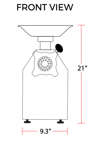 Prepline MC22 #22 HUB 1-1/2 HP 450 lb. Meat Grinder