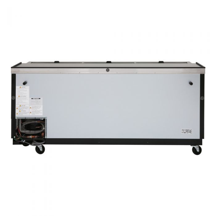 Turbo Air TBC-80SB-N 3 Lids Black Vinyl Exterior Bottle Cooler