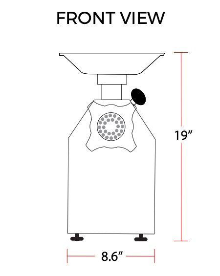 Prepline MC12 #12 HUB 1 HP 250 lb. Meat Grinder