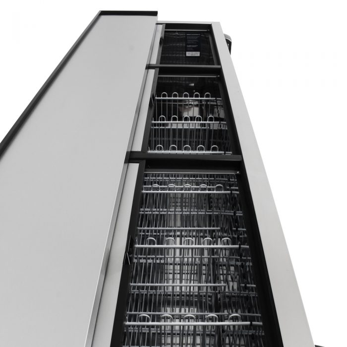 Turbo Air TBC-95SB-N 3 Lids Black Vinyl Exterior Bottle Cooler