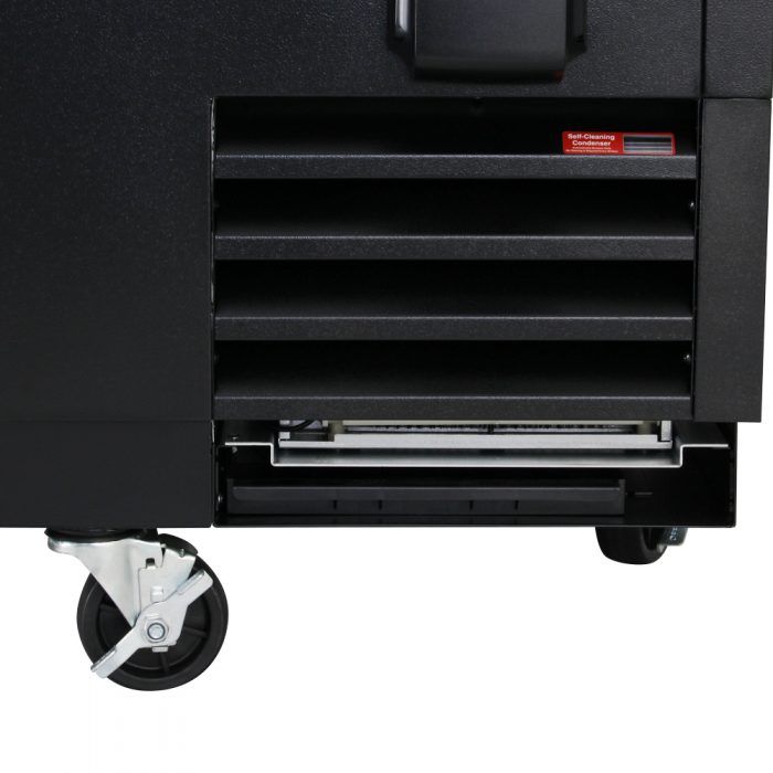 Turbo Air TBC-95SB-N 3 Lids Black Vinyl Exterior Bottle Cooler