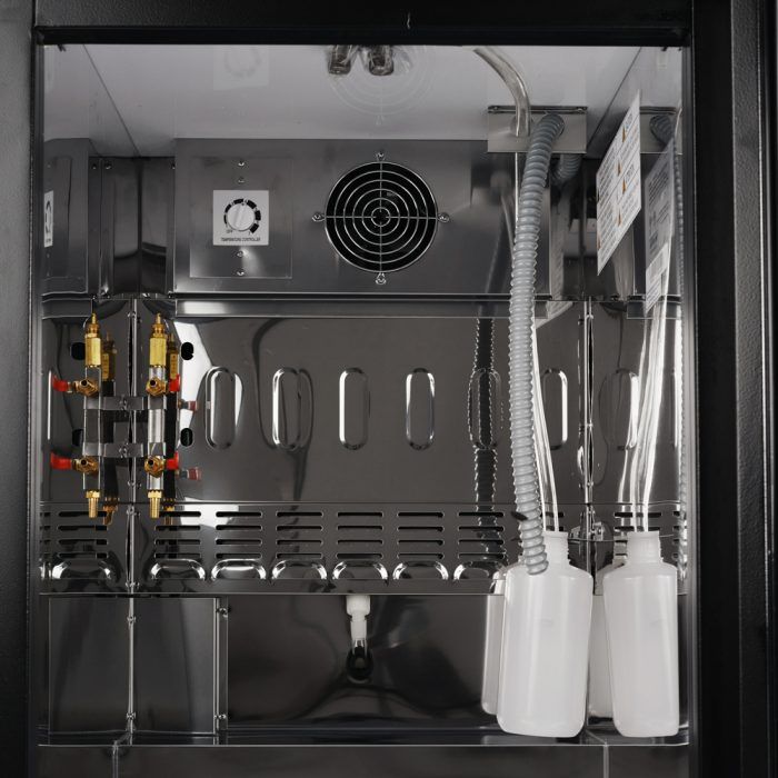 Turbo Air TBD, 1SB, N6 1 Keg Capacity Beer Dispenser, Black Vinyl Exterior