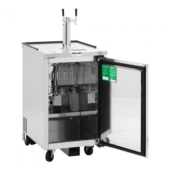 Turbo Air TBD, 1SD, N6 1 Keg Capacity Beer Dispenser, Stainless Steel Exterior