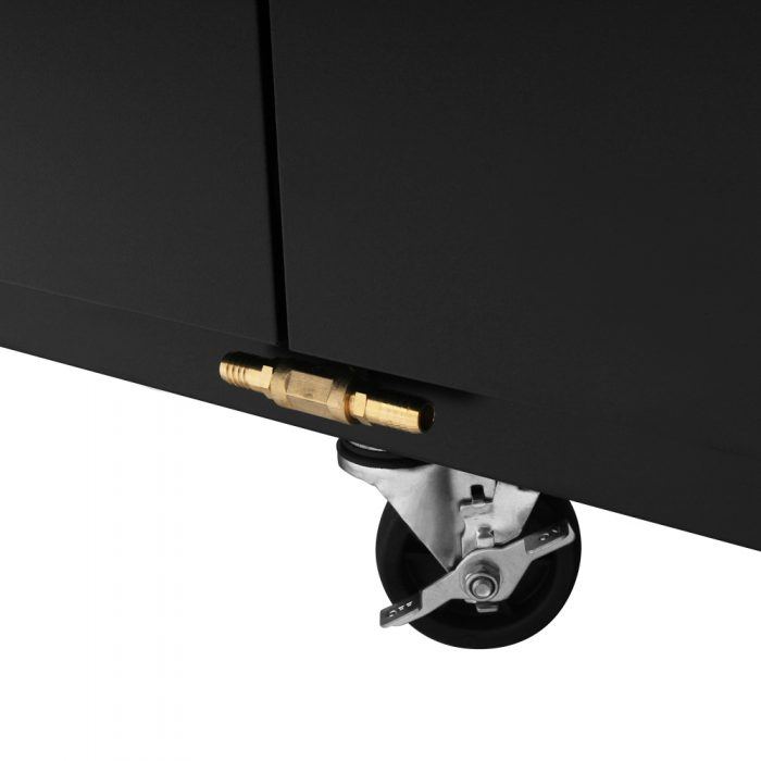 Turbo Air TBD, 2SB, N6 2 Keg Capacity Beer Dispenser, Black Vinyl Exterior