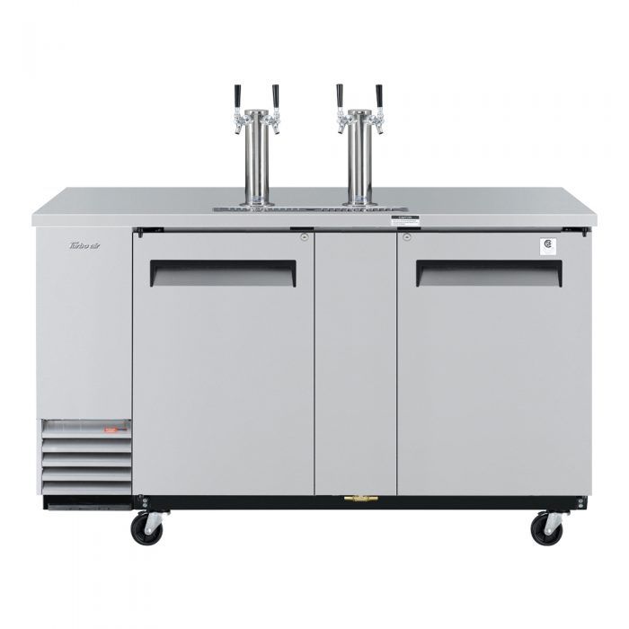 Turbo Air TBD, 3SD, N 3 Keg Capacity Beer Dispenser, Stainless Steel Exterior
