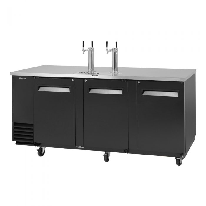 Turbo Air TBD, 4SB, N 4 Keg Capacity Beer Dispenser, Black Vinyl Exterior