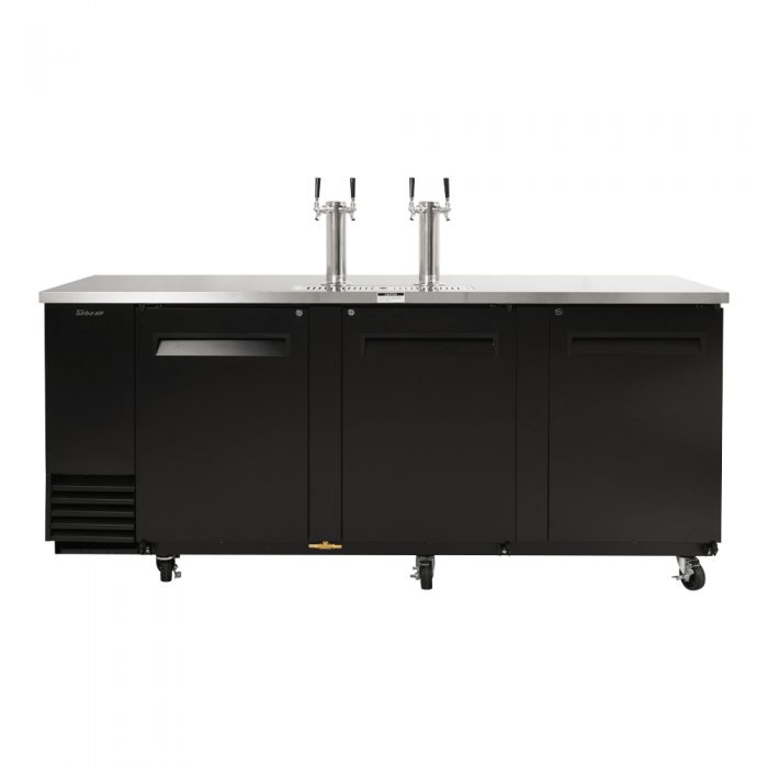 Turbo Air TBD, 4SB, N 4 Keg Capacity Beer Dispenser, Black Vinyl Exterior