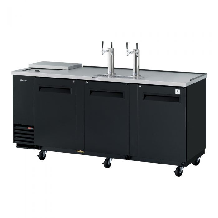Turbo Air TCB, 4SB, N 4 Keg Capacity Club Top Beer Dispenser, Black Vinyl Exterior