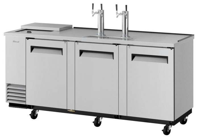 Turbo Air TCB, 4SD, N 4 Keg Capacity Club Top Beer Dispenser, Stainless Steel Exterior